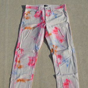 Isabel Marant Jack Tie-Dyed Denim Jeans